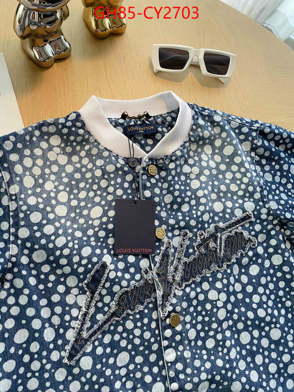 Clothing-LV best website for replica ID: CY2703 $: 85USD