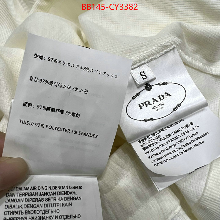 Clothing-Prada replica us ID: CY3382 $: 145USD