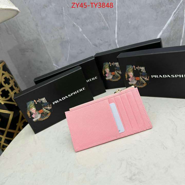 Prada Bags (4A)-Wallet best site for replica ID: TY3848 $: 45USD