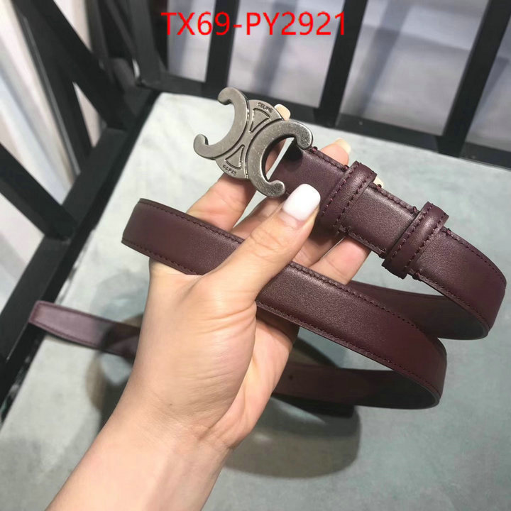 Belts-CELINE 2023 aaaaa replica customize ID: PY2921 $: 69USD