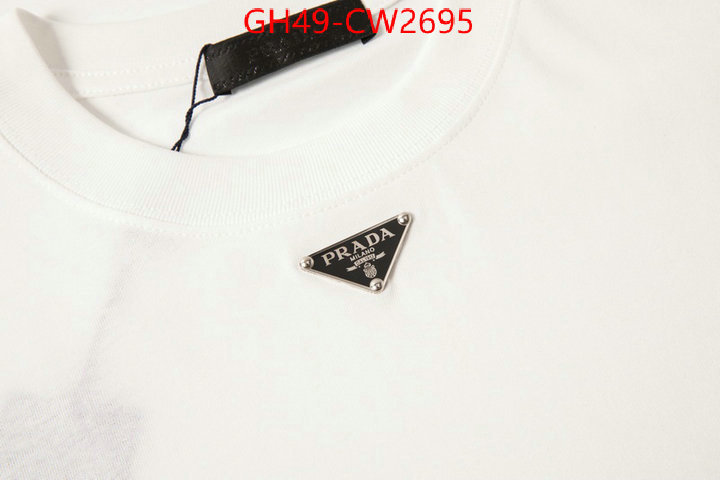 Clothing-Prada mirror copy luxury ID: CW2695 $: 49USD