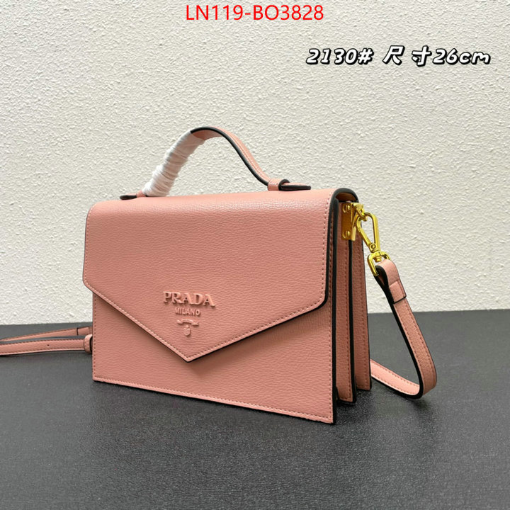 Prada Bags (4A)-Diagonal- buy best high-quality ID: BO3828 $: 119USD