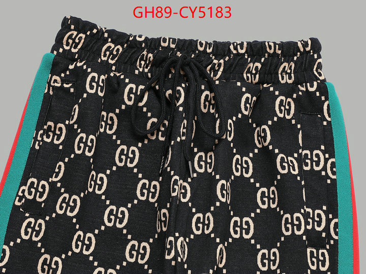 Clothing-Gucci is it illegal to buy dupe ID: CY5183 $: 89USD