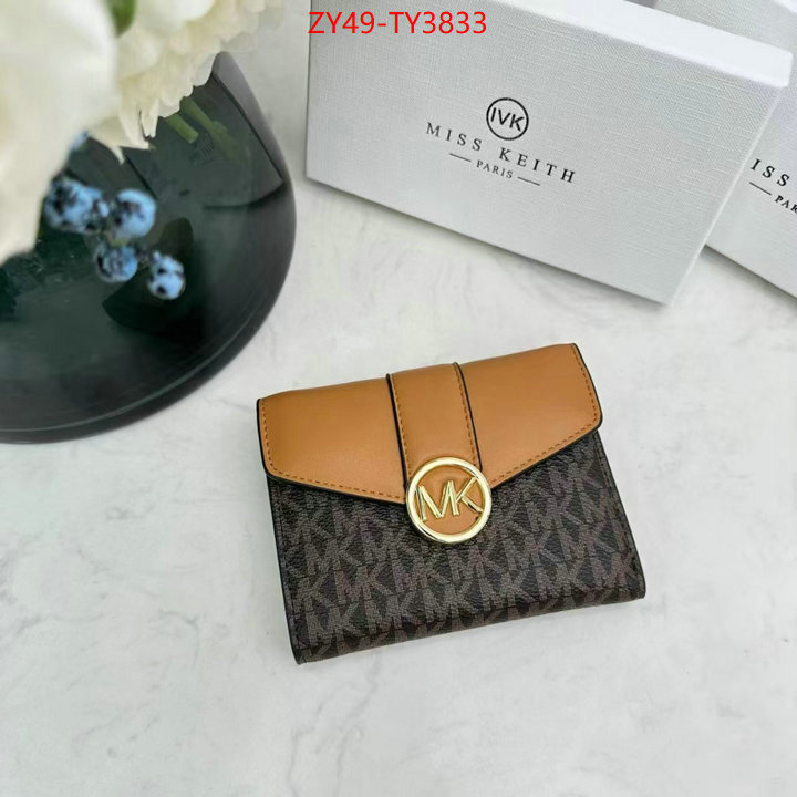 Michael Kors Bags(4A)-Wallet top fake designer ID: TY3833 $: 49USD