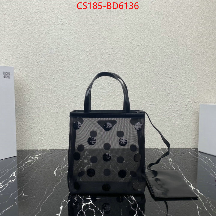 Prada Bags (TOP)-Handbag- 2023 aaaaa replica 1st copy ID: BD6136 $: 185USD