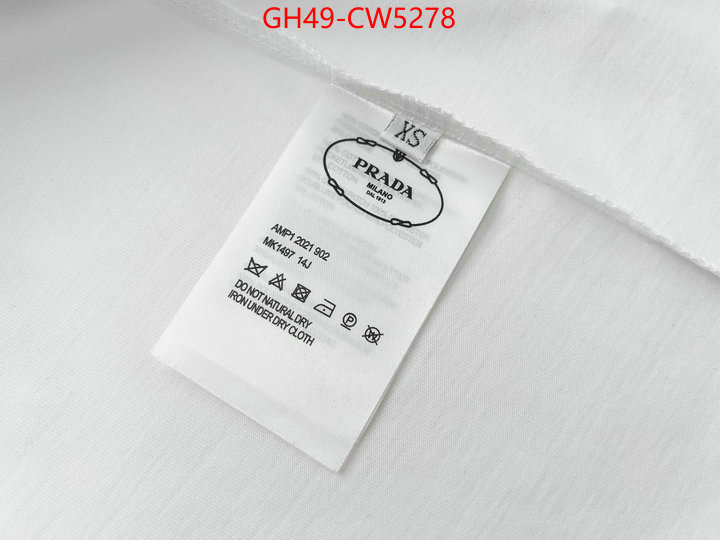 Clothing-Prada mirror quality ID: CW5278 $: 49USD