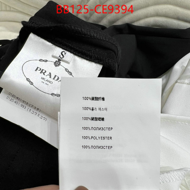 Clothing-Prada good quality replica ID: CE9394 $: 125USD