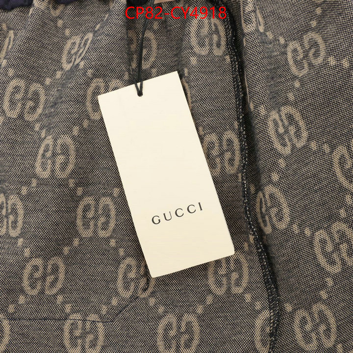 Clothing-Gucci 2023 luxury replicas ID: CY4918 $: 82USD