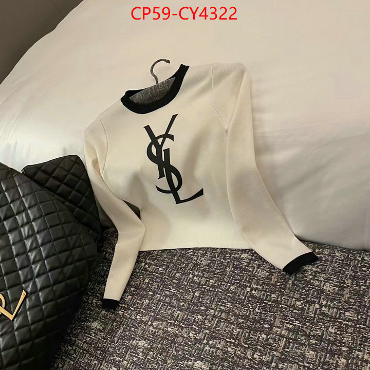 Clothing-YSL designer 1:1 replica ID: CY4322 $: 59USD