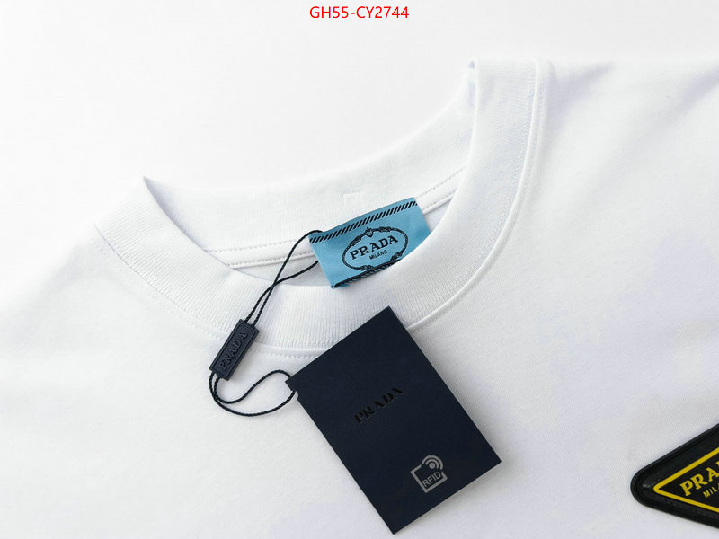 Clothing-Prada shop designer replica ID: CY2744 $: 55USD