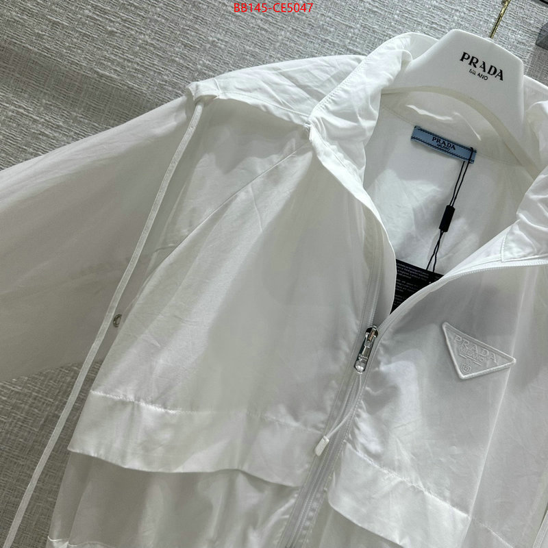 Clothing-Prada high quality replica designer ID: CE5047 $: 145USD