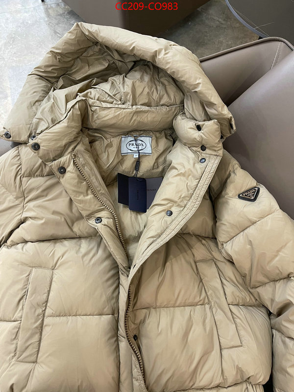 Down jacket Women-Prada mirror quality ID: CO983 $: 209USD