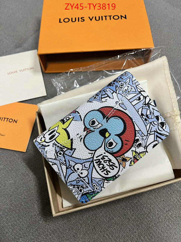 LV Bags(4A)-Wallet buying replica ID: TY3819 $: 45USD