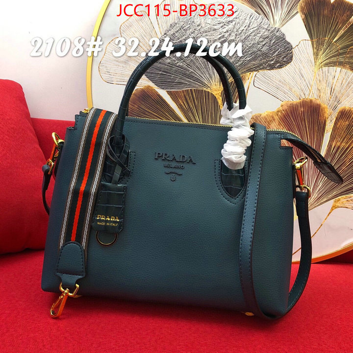 Prada Bags (4A)-Handbag- best replica new style ID: BP3633 $: 115USD