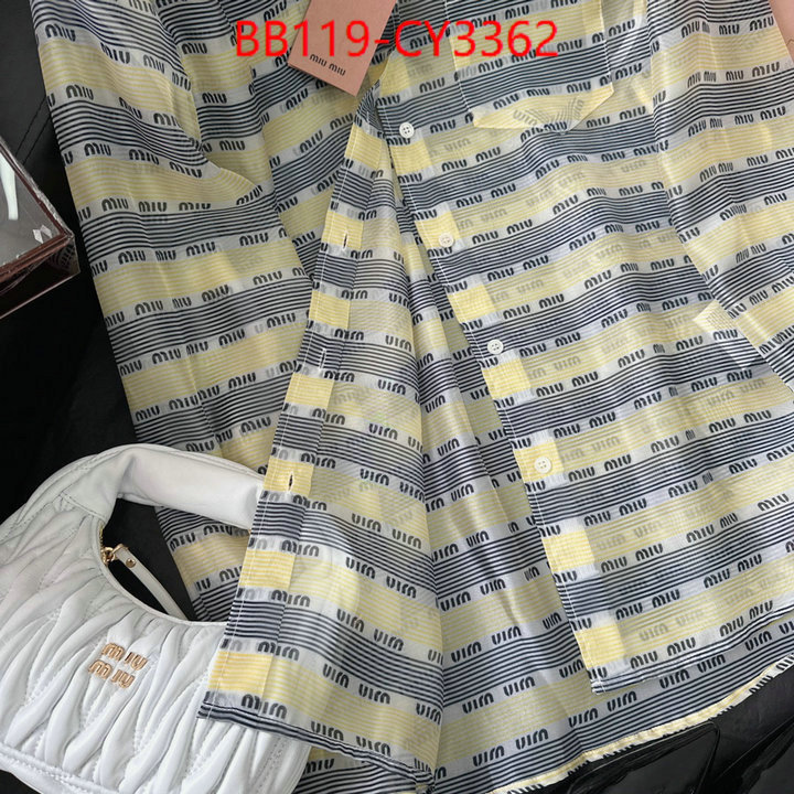 Clothing-MIU MIU high quality online ID: CY3362 $: 119USD