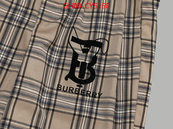 Clothing-Burberry fashion replica ID: CY5150 $: 89USD