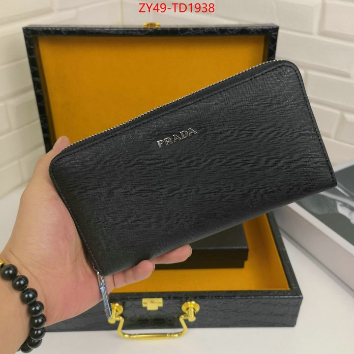 Prada Bags (4A)-Wallet buy top high quality replica ID: TD1938 $: 49USD