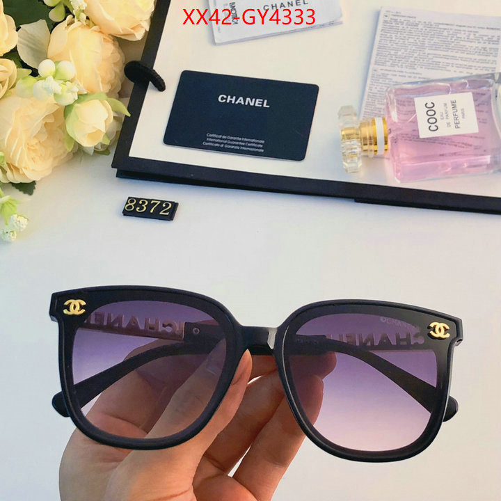 Glasses-Chanel top perfect fake ID: GY4333 $: 42USD