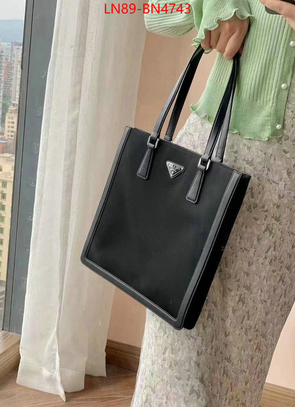 Prada Bags (4A)-Handbag- fake ID: BN4743 $: 89USD