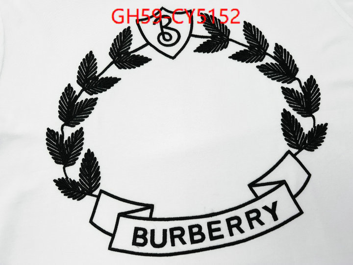 Clothing-Burberry buy high-quality fake ID: CY5152 $: 59USD