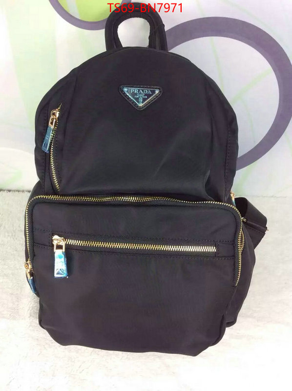 Prada Bags (4A)-Backpack- perfect quality ID: BN7971 $: 69USD