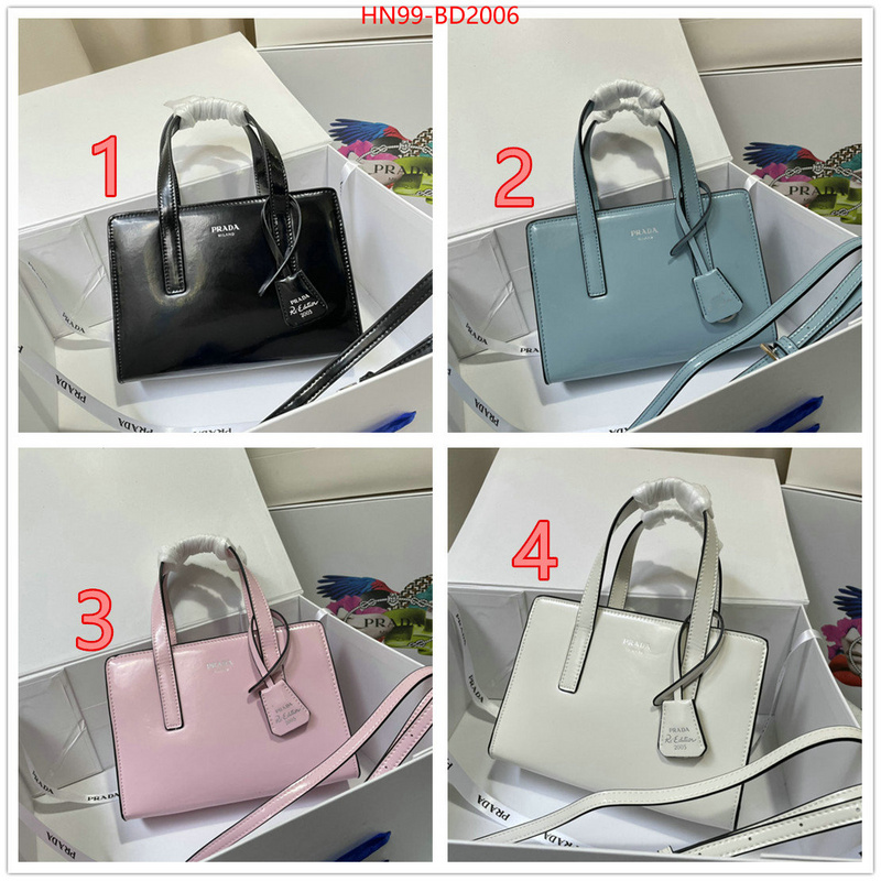 Prada Bags (4A)-Handbag- outlet 1:1 replica ID: BD2006 $: 99USD