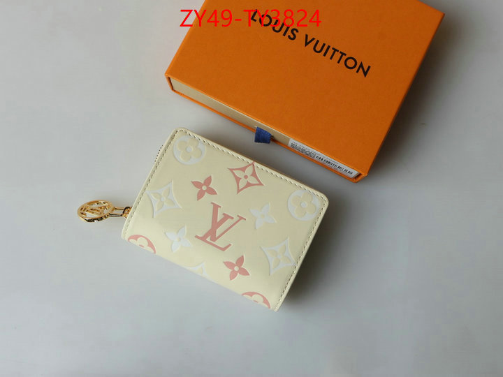 LV Bags(4A)-Wallet best aaaaa ID: TY3824 $: 49USD