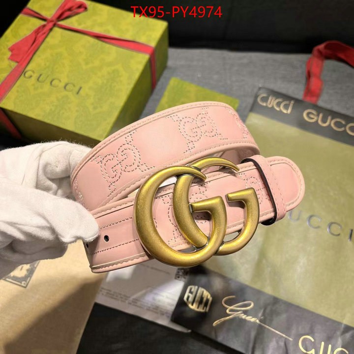 Belts-Gucci fake ID: PY4974 $: 95USD