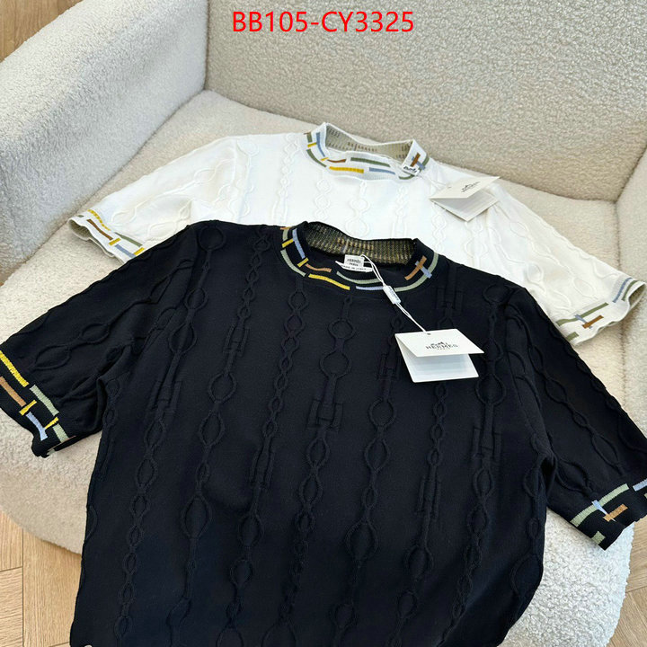 Clothing-Hermes best replica 1:1 ID: CY3325 $: 105USD