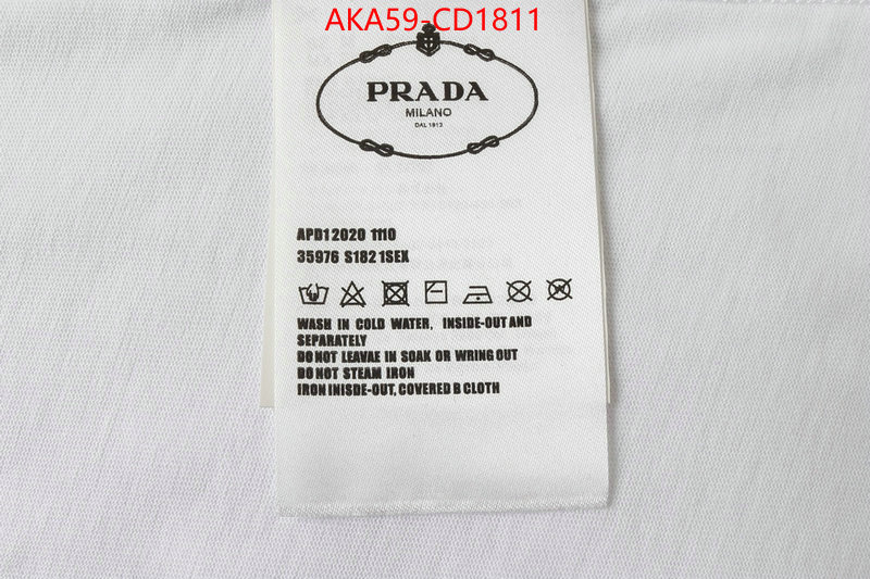 Clothing-Prada designer 1:1 replica ID: CD1811 $: 59USD