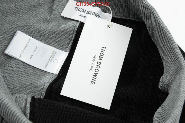 Clothing-Thom Browne best quality fake ID: CY5219 $: 55USD