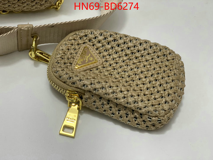 Prada Bags (4A)-Re-Edition 2005 the quality replica ID: BD6274 $: 69USD