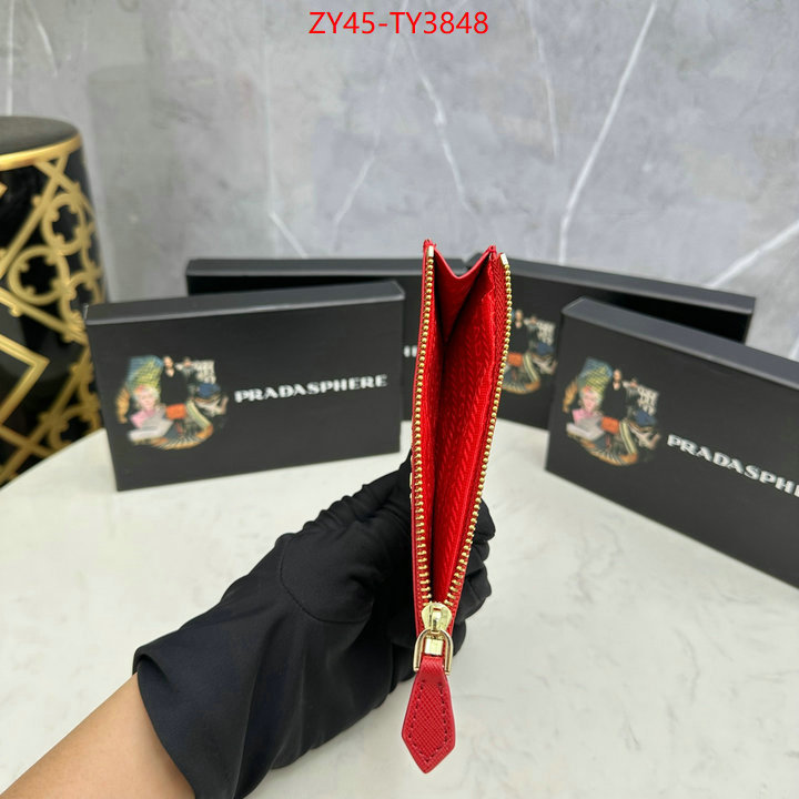 Prada Bags (4A)-Wallet best site for replica ID: TY3848 $: 45USD