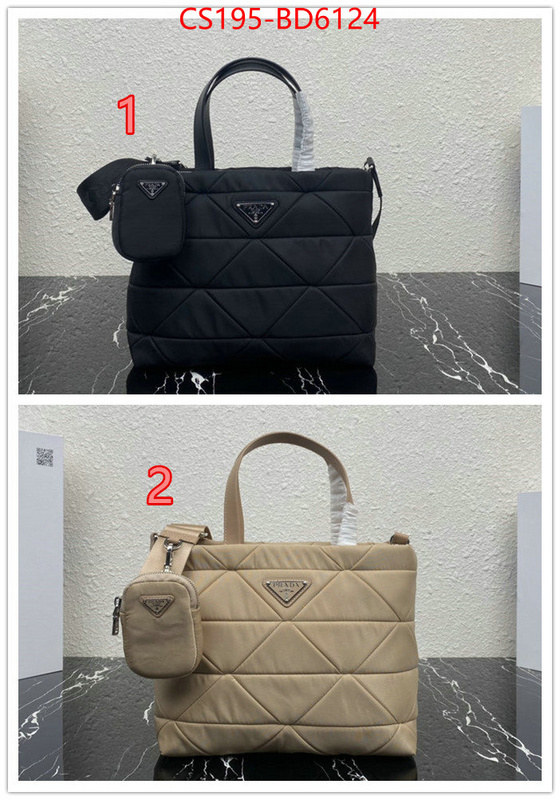 Prada Bags (TOP)-Handbag- perfect ID: BD6124 $: 195USD