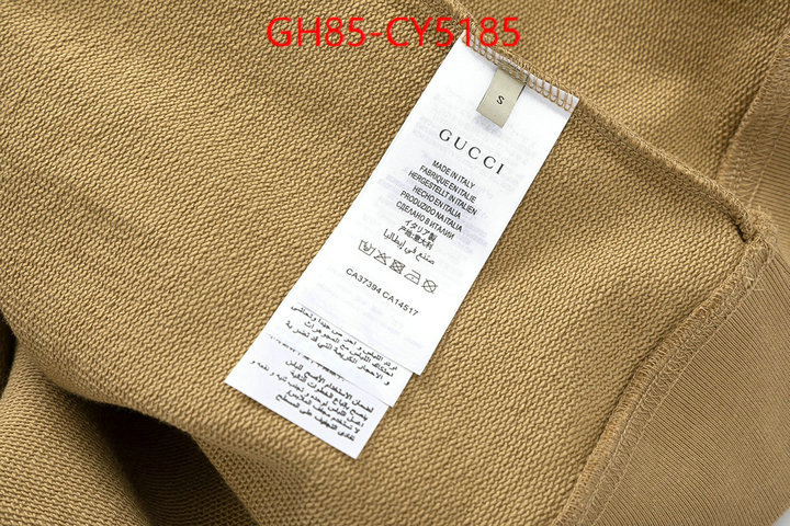 Clothing-Gucci first copy ID: CY5185 $: 85USD