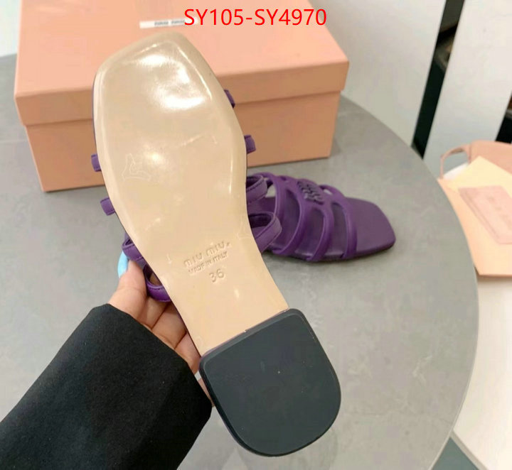 Women Shoes-Miu Miu highest quality replica ID: SY4970 $: 105USD