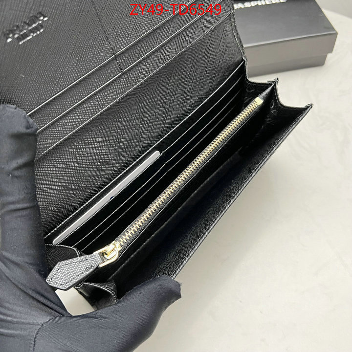 Prada Bags (4A)-Wallet best fake ID: TD6549 $: 49USD