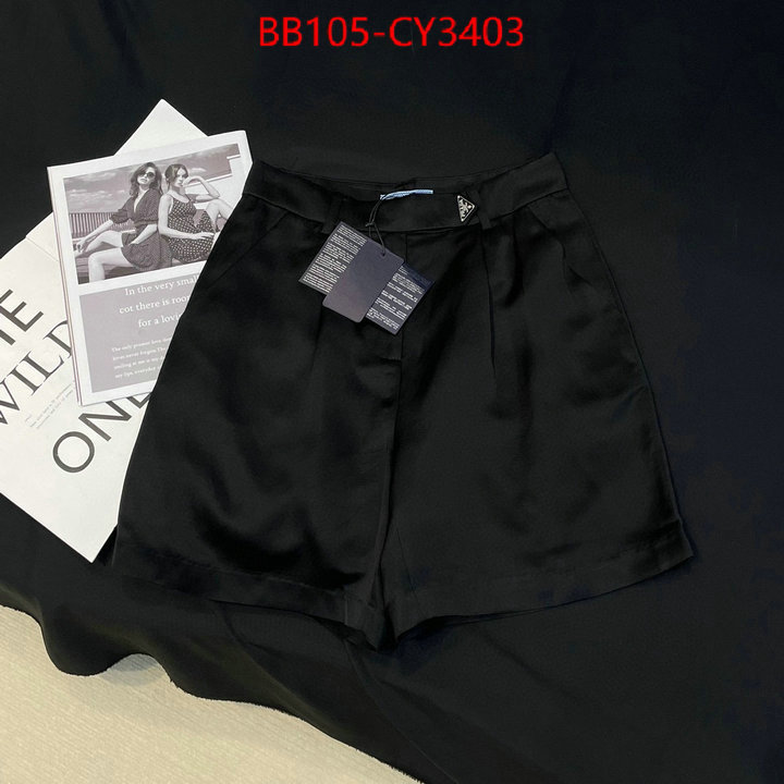 Clothing-Prada top brands like ID: CY3403 $: 105USD