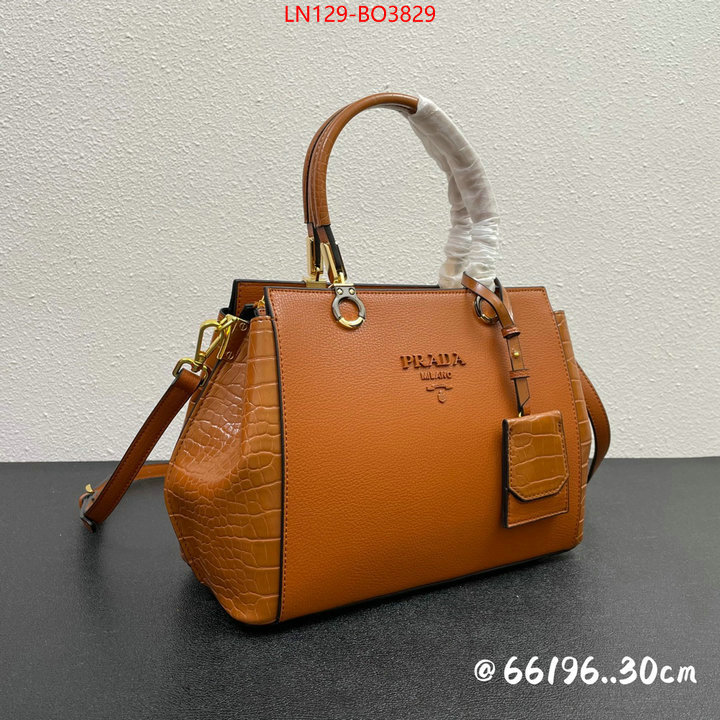 Prada Bags (4A)-Handbag- high quality replica designer ID: BO3829 $: 129USD