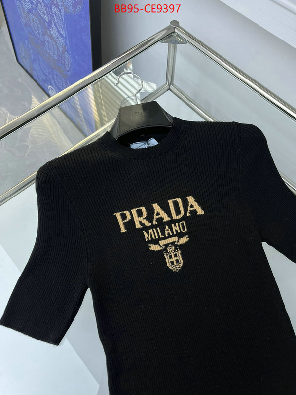 Clothing-Prada how to buy replica shop ID: CE9397 $: 95USD