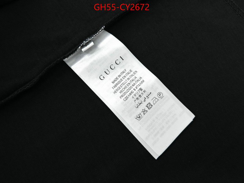 Clothing-Gucci luxury fake ID: CY2672 $: 55USD