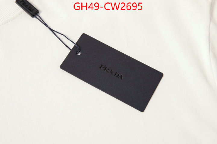 Clothing-Prada mirror copy luxury ID: CW2695 $: 49USD
