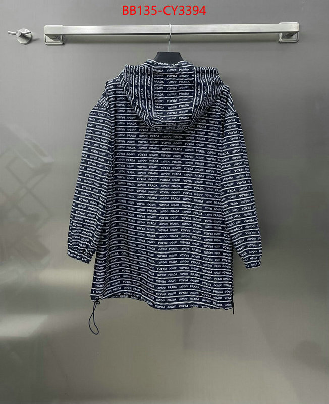 Clothing-Prada replica shop ID: CY3394 $: 135USD