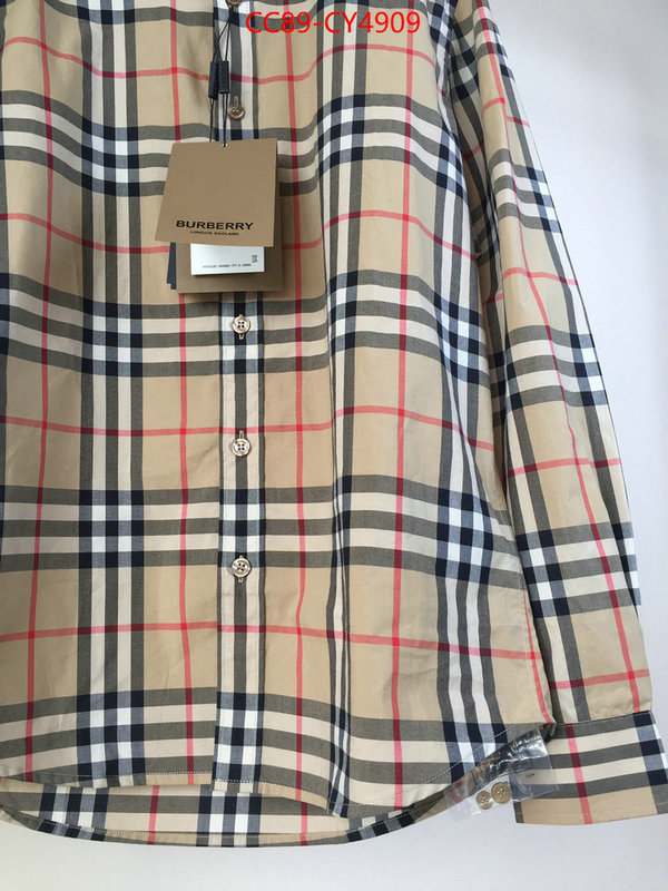 Clothing-Burberry buy cheap ID: CY4909 $: 89USD