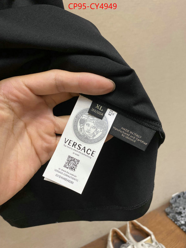 Clothing-Versace fake high quality ID: CY4949 $: 95USD