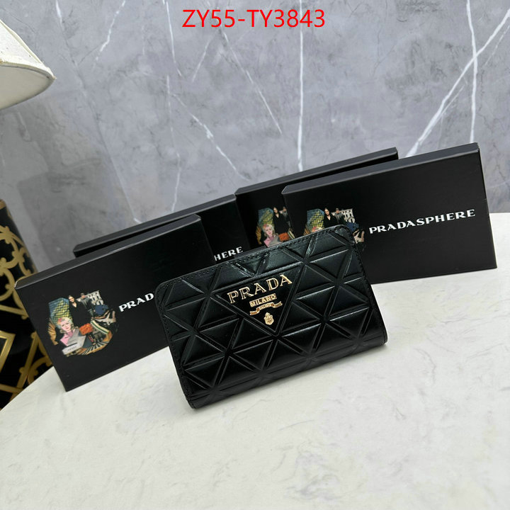 Prada Bags (4A)-Wallet best like ID: TY3843 $: 55USD