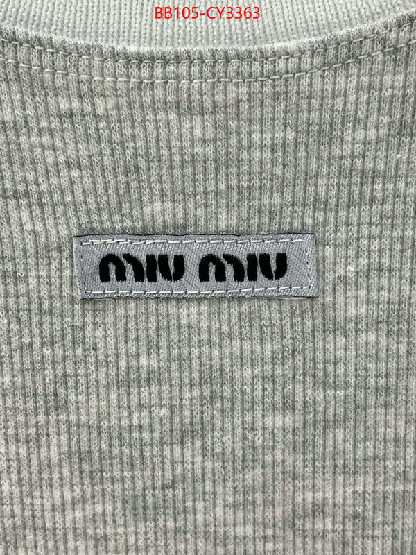 Clothing-MIU MIU fake designer ID: CY3363 $: 105USD