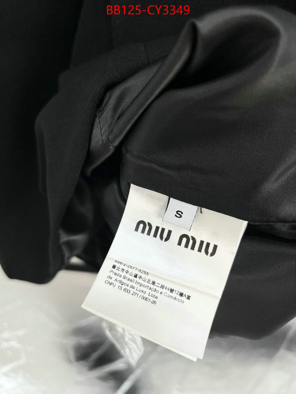 Clothing-MIU MIU highest quality replica ID: CY3349 $: 125USD
