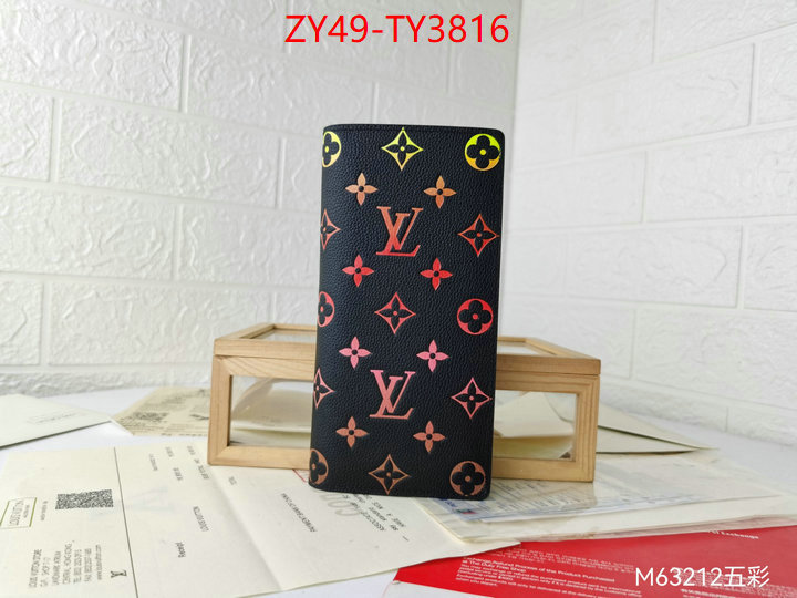 LV Bags(4A)-Wallet knockoff ID: TY3816 $: 49USD