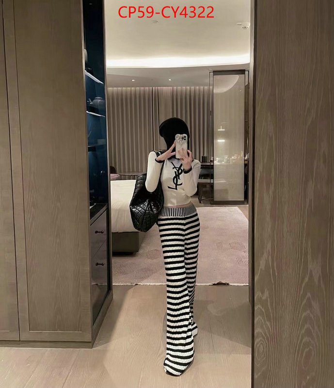 Clothing-YSL designer 1:1 replica ID: CY4322 $: 59USD